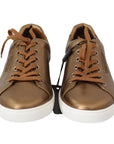 Dolce & Gabbana Golden Metallic Leather Sneakers