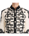 Dolce & Gabbana Elegant Off-White Baroque Jacket