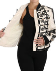 Dolce & Gabbana Elegant Off-White Baroque Jacket