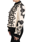 Dolce & Gabbana Elegant Off-White Baroque Jacket
