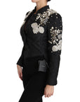 Dolce & Gabbana Elegant Black Silver Baroque Jacket