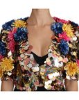 Dolce & Gabbana Enchanted Sicily Crystal-Embellished Short Jacket
