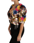 Dolce & Gabbana Enchanted Sicily Crystal-Embellished Short Jacket