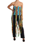 Dolce & Gabbana Multicolor Strapless Bustier Corset Top