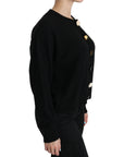 Dolce & Gabbana Elegant Black Cashmere Cardigan Top