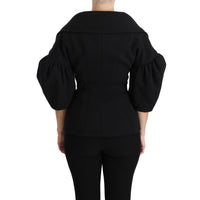 Dolce & Gabbana Elegant Black Virgin Wool Coat