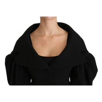 Dolce & Gabbana Elegant Black Virgin Wool Coat