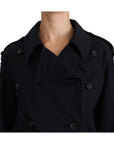 Dolce & Gabbana Elegant Polka Dot Lined Blue Jacket