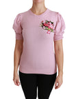 Dolce & Gabbana Elegant Embroidered Virgin Wool Blouse