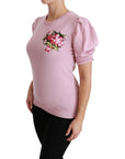 Dolce & Gabbana Elegant Embroidered Virgin Wool Blouse