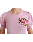 Dolce & Gabbana Elegant Embroidered Virgin Wool Blouse