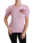 Dolce & Gabbana Elegant Embroidered Virgin Wool Blouse
