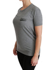 Dolce & Gabbana Chic Gray Amore Patch Crewneck Tee