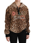 Dolce & Gabbana Elegant Leopard Print Hooded Sweater