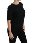 Dolce & Gabbana Elegant Black Stretch Blouse Top