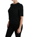 Dolce & Gabbana Elegant Black Stretch Blouse Top