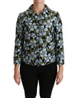 Dolce & Gabbana Elegant Floral Brocade Blazer Coat Jacket