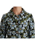 Dolce & Gabbana Elegant Floral Brocade Blazer Coat Jacket