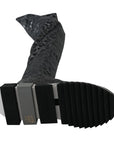 Dolce & Gabbana Elegant Leopard Booties Above Knee Shoes
