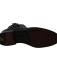 Dolce & Gabbana Elegant Derby Brogue Boots in Exotic Leather