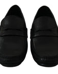 Dolce & Gabbana Exquisite Black Lizard Leather Loafers