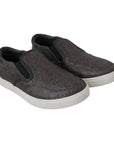 Dolce & Gabbana Elegant Gray Caiman Leather Loafers