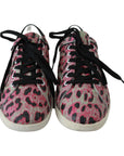 Dolce & Gabbana Multicolor Crocodile Leather Sneakers