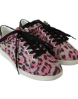 Dolce & Gabbana Multicolor Crocodile Leather Sneakers