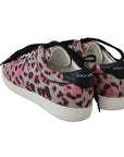Dolce & Gabbana Multicolor Crocodile Leather Sneakers