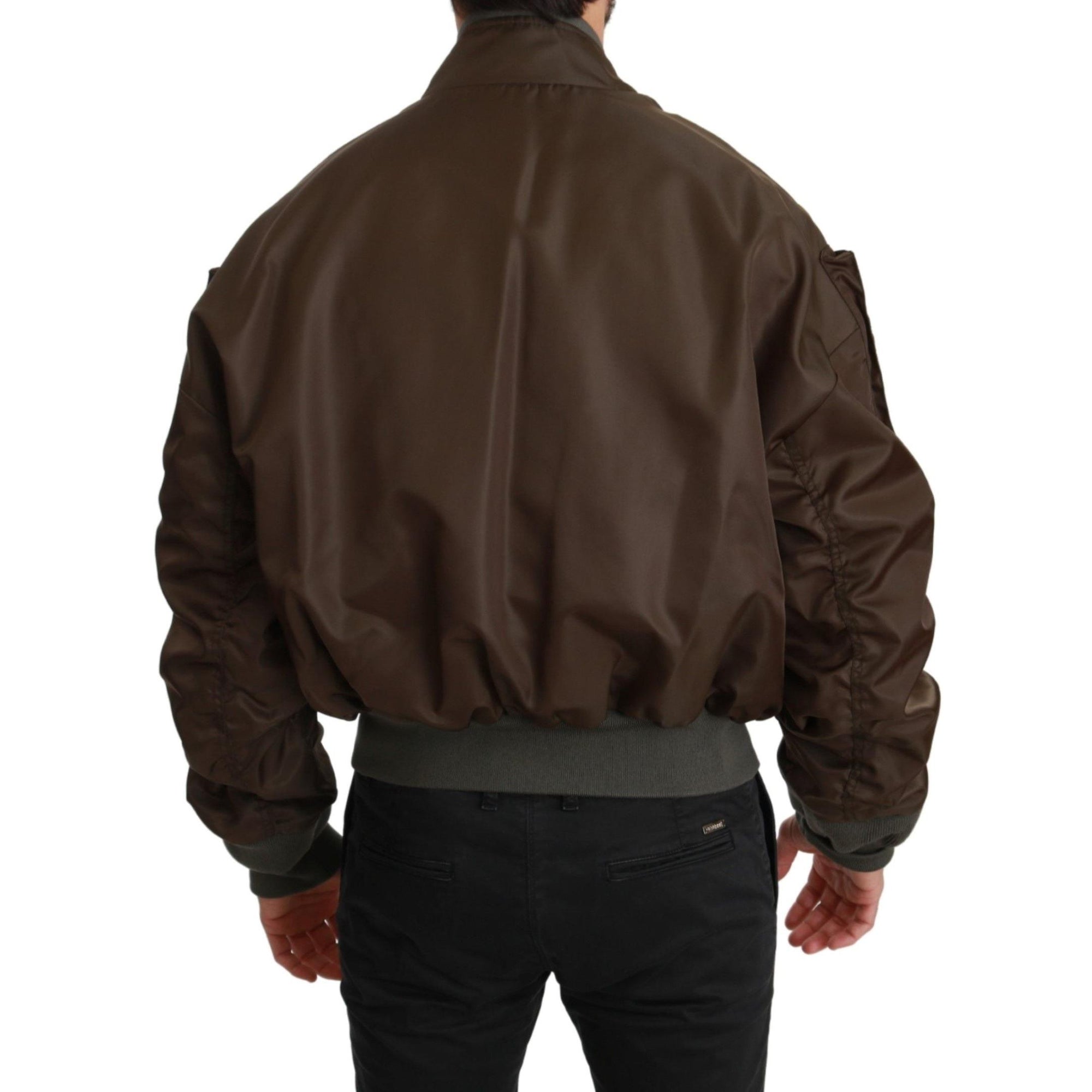 Dolce & Gabbana Sequined Double-Breasted Bomber Jacket