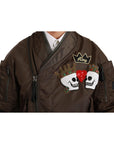 Dolce & Gabbana Sequined Double-Breasted Bomber Jacket