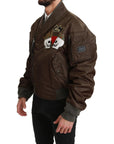 Dolce & Gabbana Sequined Double-Breasted Bomber Jacket