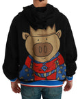 Dolce & Gabbana Elegant Hooded Pullover With Regal Motif