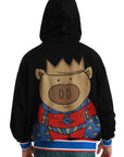 Dolce & Gabbana Elegant Hooded Pullover With Regal Motif