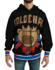 Dolce & Gabbana Elegant Hooded Pullover With Regal Motif