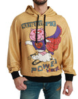 Dolce & Gabbana Exquisite Gold Hooded Cotton Sweater