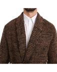 Dolce & Gabbana Elegant Brown Alpaca Blend Belted Cape Jacket
