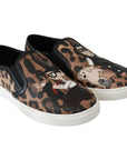Dolce & Gabbana Chic Leopard Print Loafers for Elegant Comfort