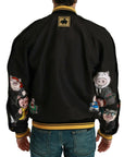 Dolce & Gabbana Multicolor Motive Bomber Style Jacket