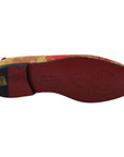 Dolce & Gabbana Rose Gold Brocade Loafers Slide Flats