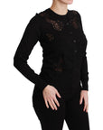 Dolce & Gabbana Elegant Cashmere Silk Blend Lace Cardigan
