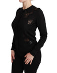 Dolce & Gabbana Elegant Cashmere Silk Blend Lace Cardigan