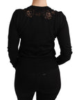 Dolce & Gabbana Elegant Cashmere Silk Blend Lace Cardigan