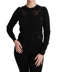 Dolce & Gabbana Elegant Cashmere Silk Blend Lace Cardigan