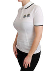Dolce & Gabbana Chic Polo Angel Embroidered T-shirt