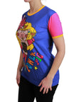 Dolce & Gabbana Chic Crewneck Cotton Tee with Supergirl Motive