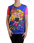 Dolce & Gabbana Chic Crewneck Cotton Tee with Supergirl Motive
