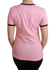 Dolce & Gabbana Pink Crewneck Year of the Pig T-Shirt