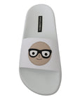 Dolce & Gabbana Chic White Slide Sandals - Luxury Summer Footwear