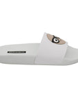 Dolce & Gabbana Chic White Slide Sandals - Luxury Summer Footwear